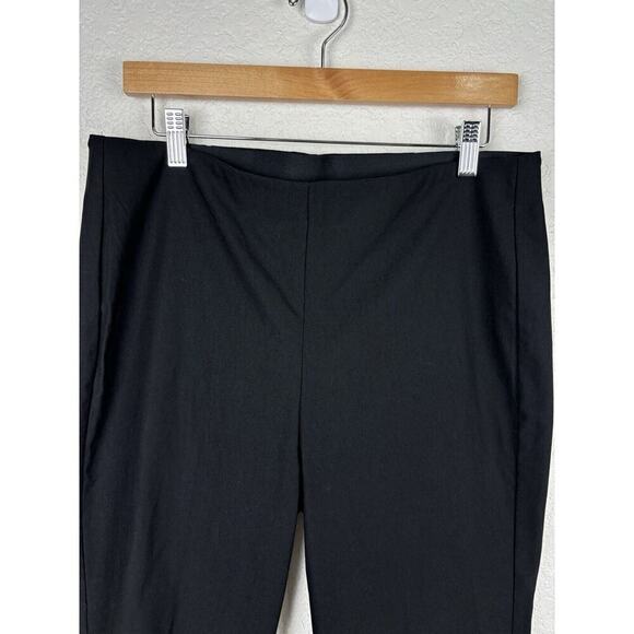 Chico's Stretch Pull On Cropped Pants Womens Size 1.5/US 10 Black Comfort Office - Picture 3 of 8
